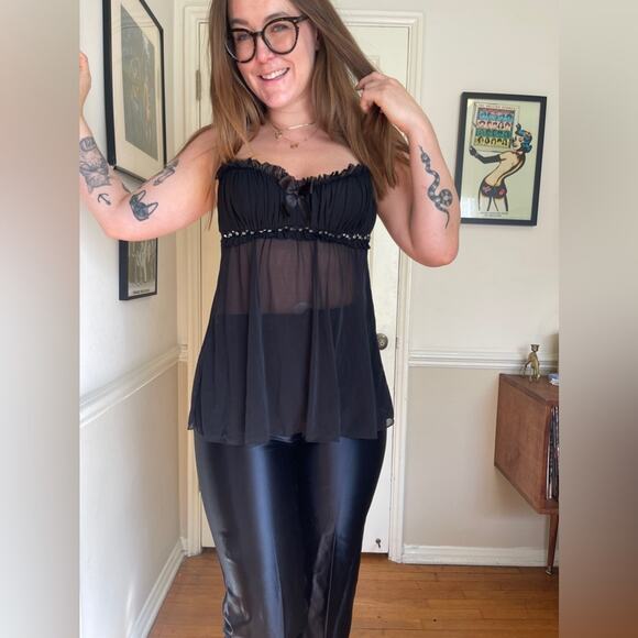 Y2K Vintage Fredricks of Hollywood Sheer Bustier Top - Picture 3 of 13